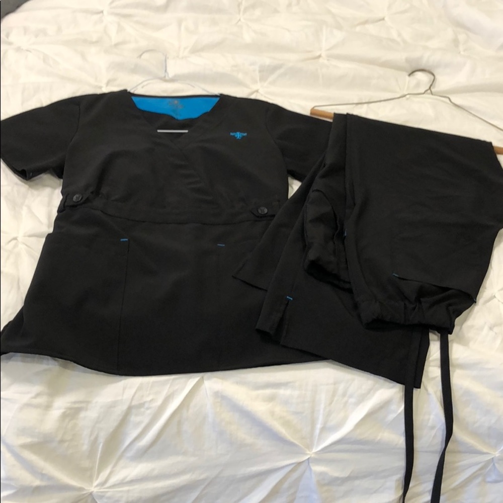 Black Med Couture Scrubs